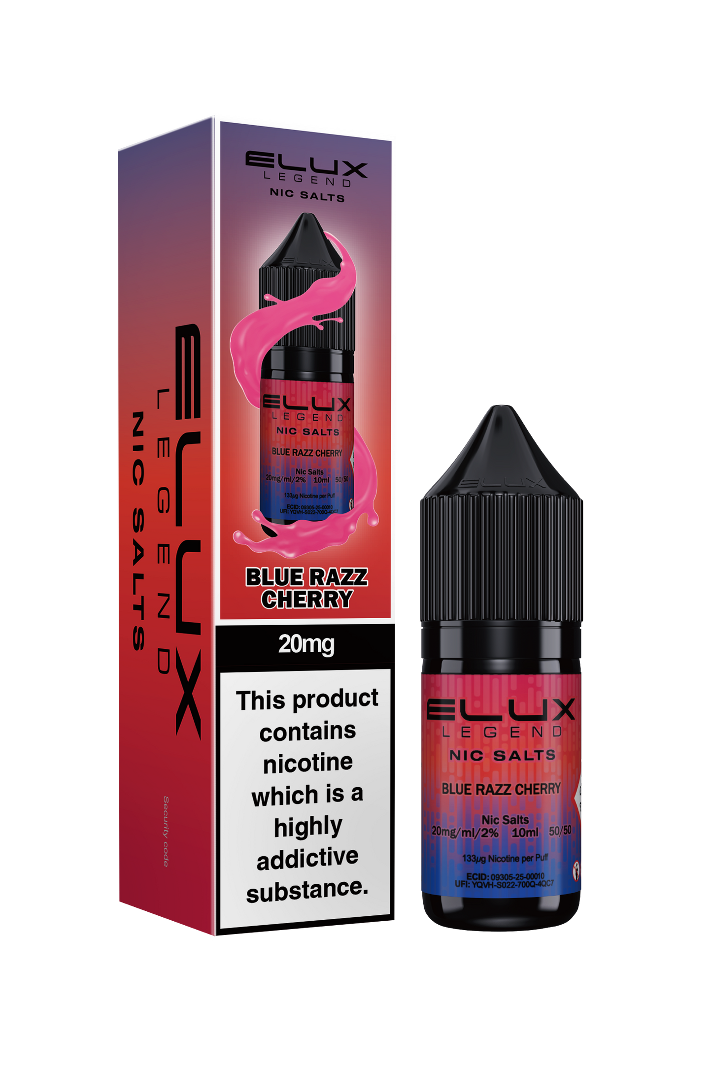 Elux Legends Nic Salts Blue Razz Cherry 20mg