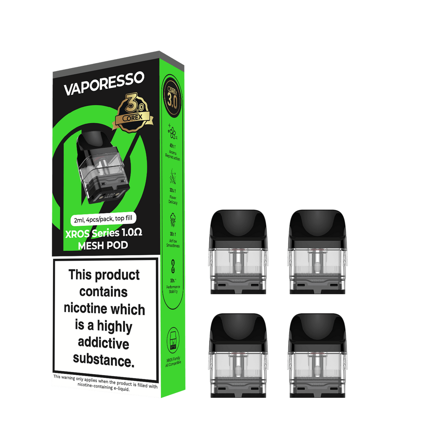 Vaporesso Xros Series 1.0 Ohm Mesh Pod Corex 3.0