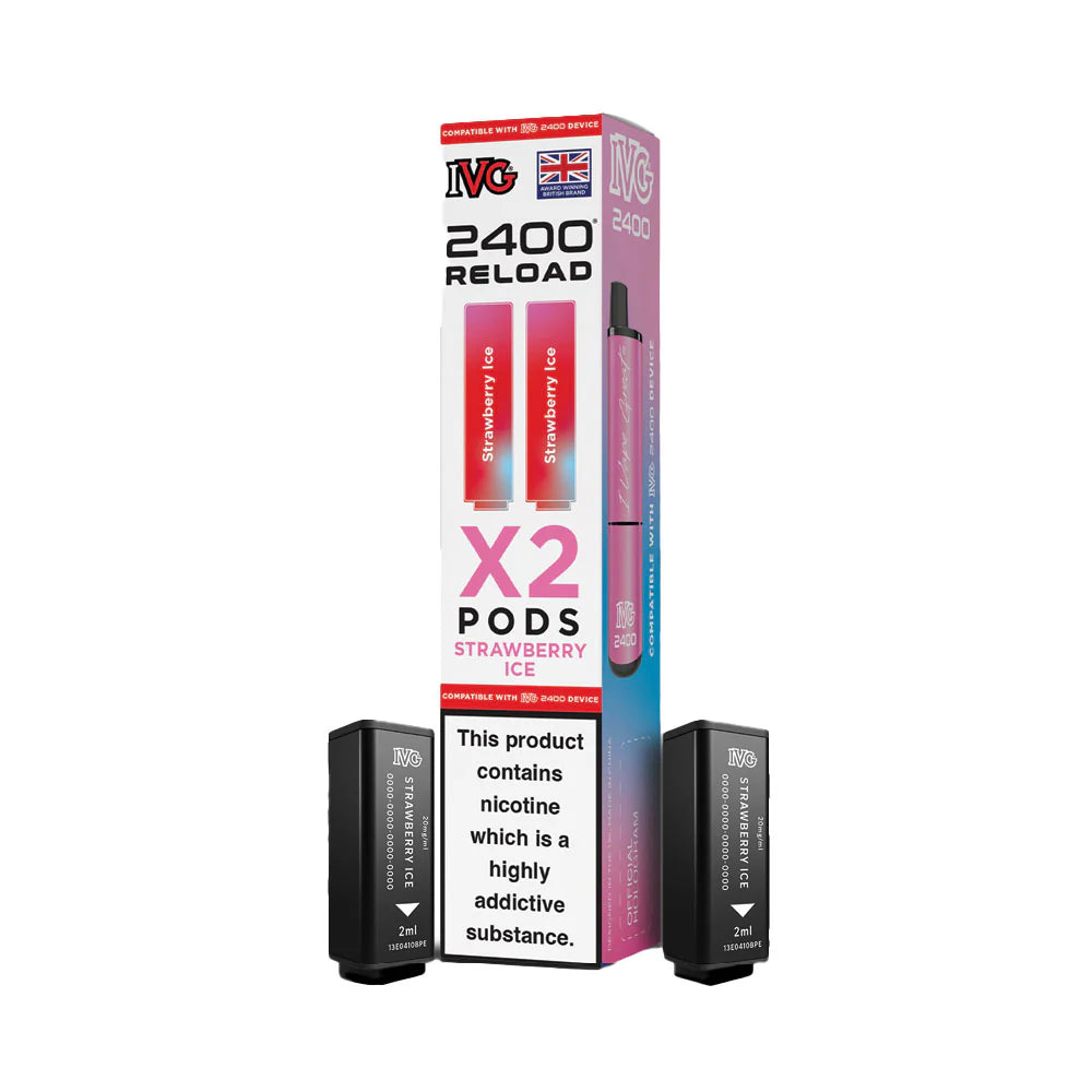IVG 2400 Reload 2 Pod Pack Strawberry Ice