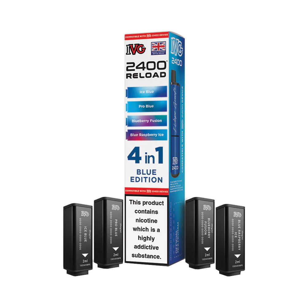 IVG 2400 Reload 4 Pod Pack Blue Edition