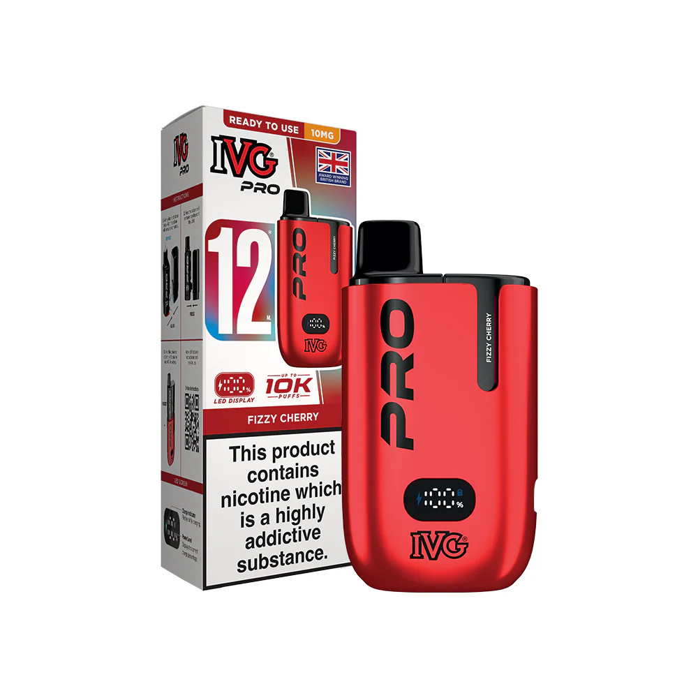 IVG PRO 12 Starter Kit Fizzy Cherry 10mg