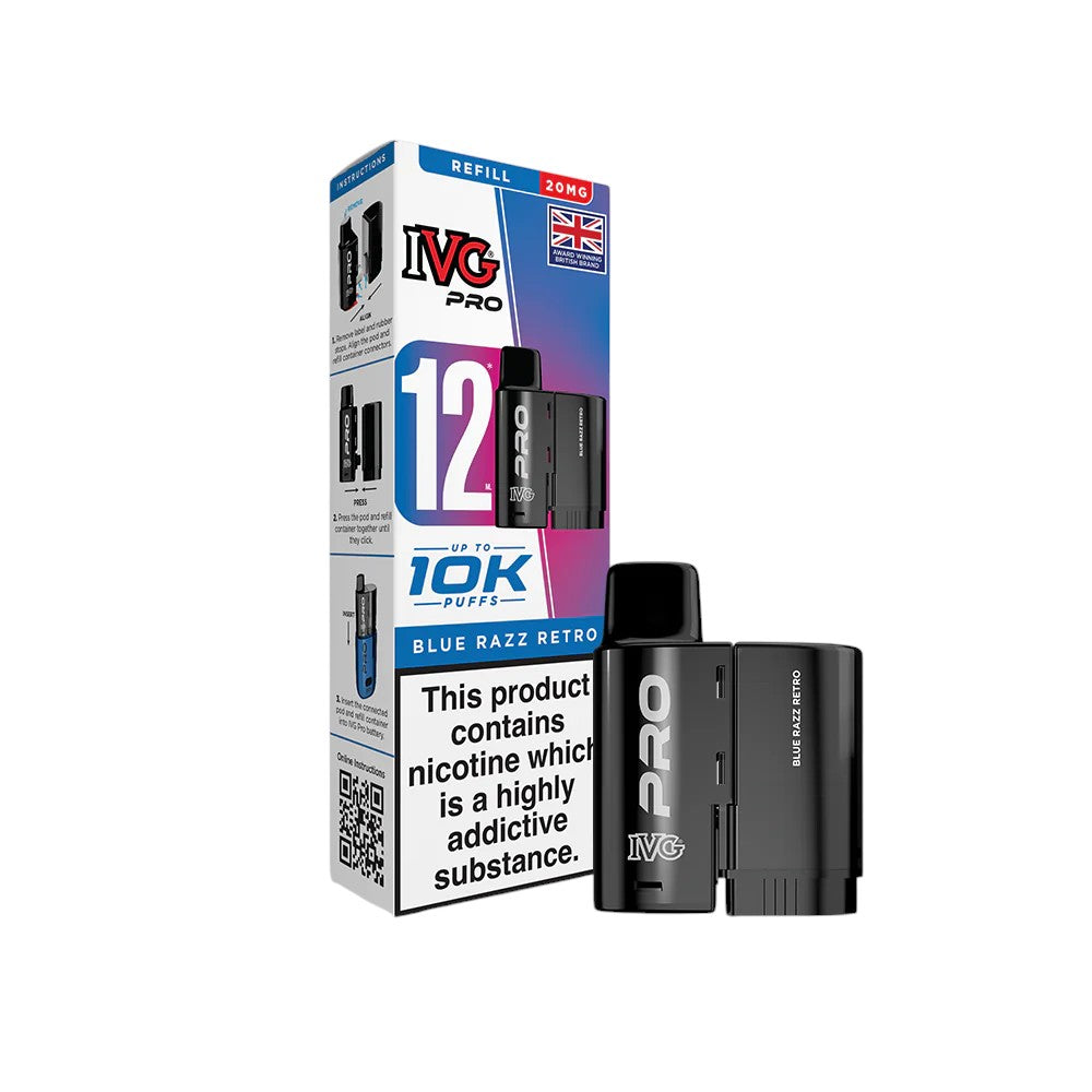 IVG PRO 12 Pods Blue Razz Retro 20mg