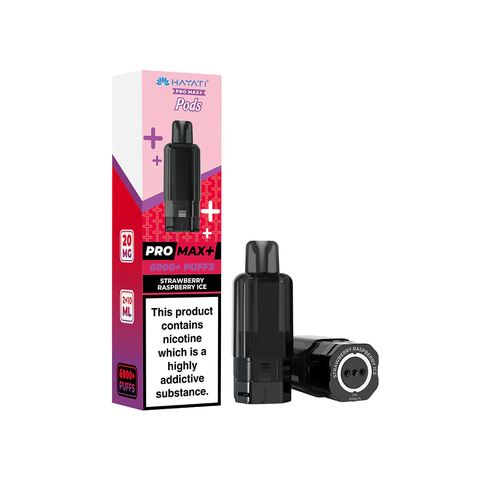 Hayati Pro Max+ Pods Strawberry Raspberry Ice