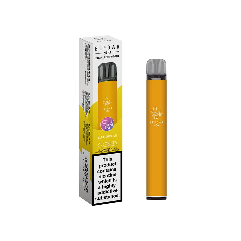 ELFbar 600 Rechargeable Kit Elfturbo Ice